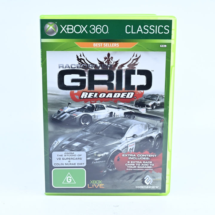 Racedriver Grid Reloaded - Xbox 360 Game + Manual - PAL - MINT DISC!