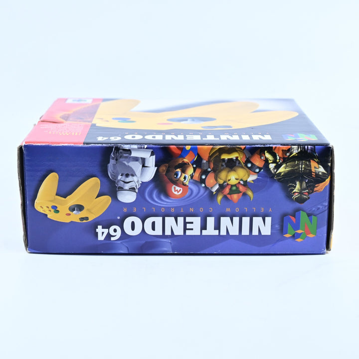 Solid Yellow Boxed Controller - N64 / Nintendo 64 Accessory - PAL - FREE POST!