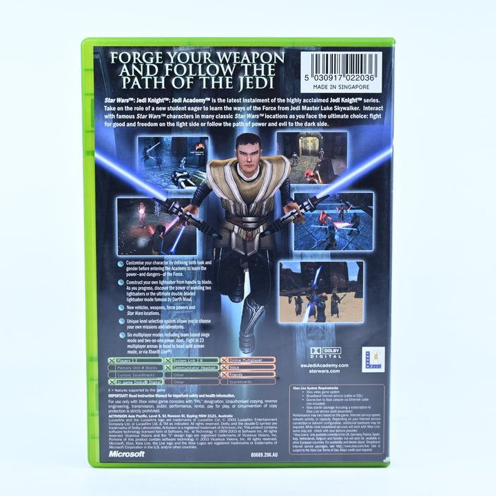 Star Wars Jedi Knight: Jedi Academy - Original Xbox Game + Manual - PAL
