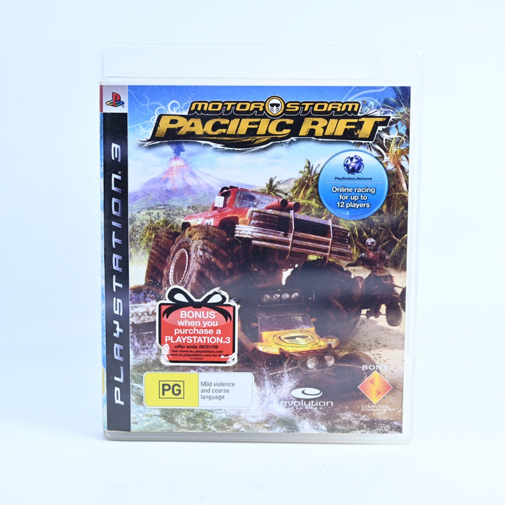 MotorStorm Pacific Rift - Sony Playstation 3 / PS3 Game + Manual - MINT DISC!