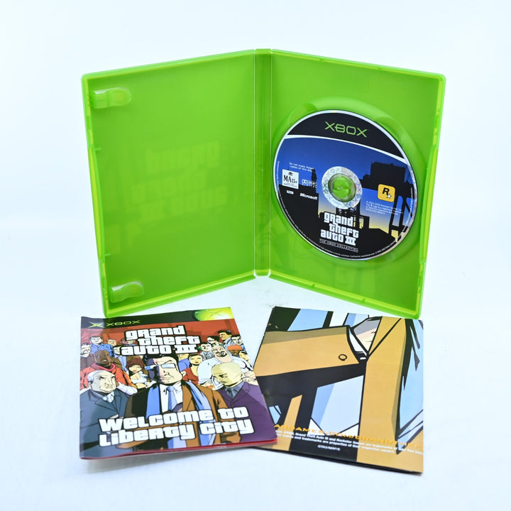 Grand Theft Auto III - Original Xbox Game + Manual + Map - PAL - MINT DISC!