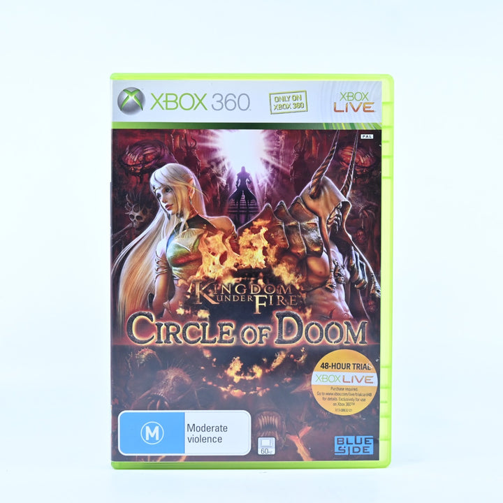 Kingdom Under Fire Circle Of Doom - Xbox 360 Game + Manual - PAL - MINT DISC!