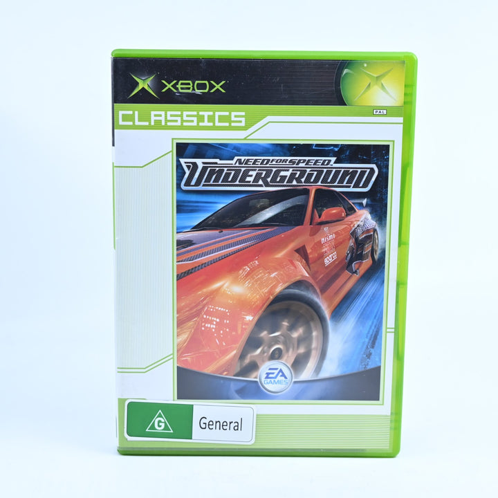Need for Speed Underground - Original Xbox Game + Manual - PAL - NEAR MINT DISC!