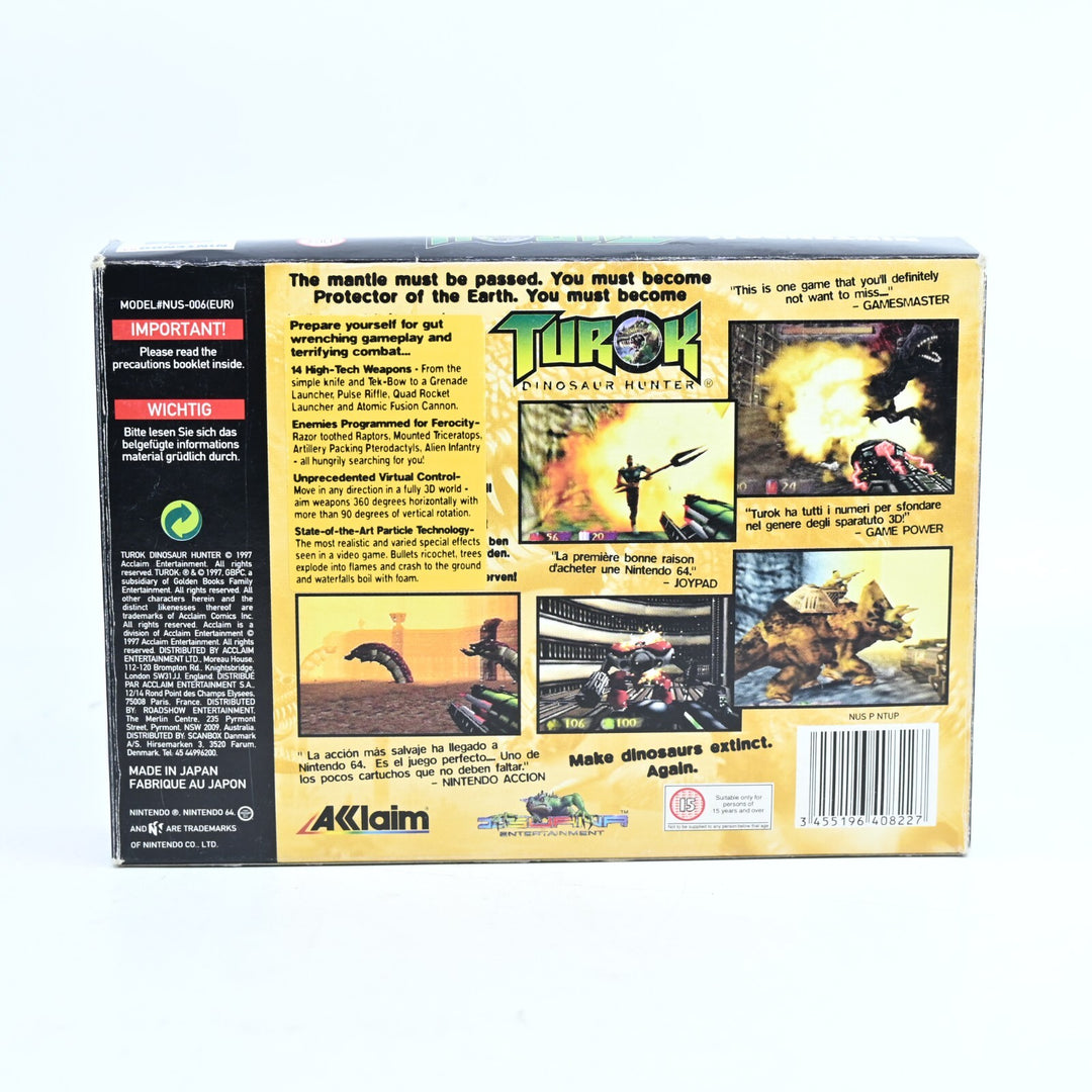 Turok - N64 / Nintendo 64 Boxed Game - PAL - FREE POST!