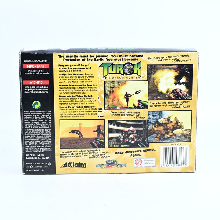 Turok - N64 / Nintendo 64 Boxed Game - PAL - FREE POST!