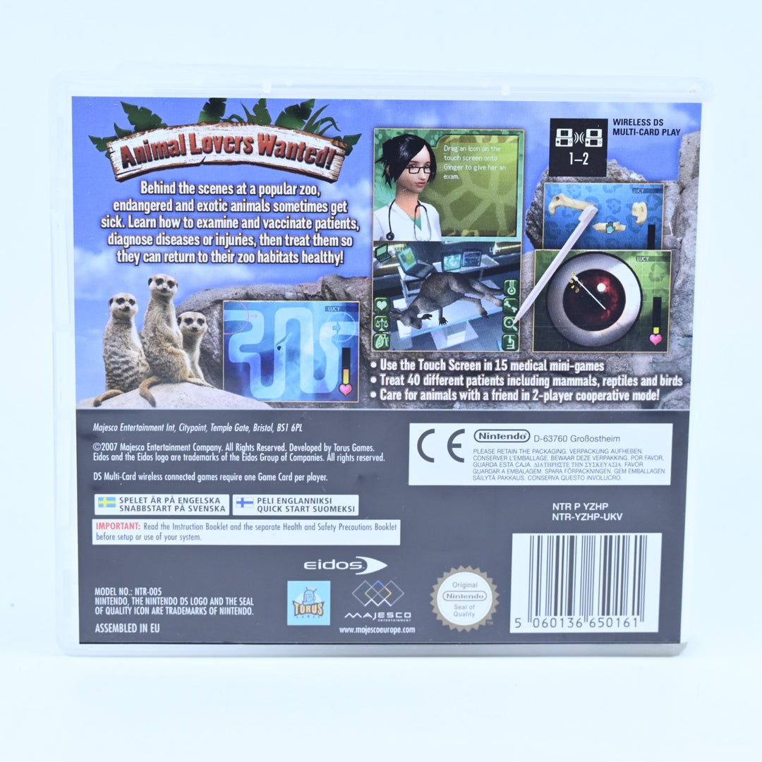 Zoo Hospital - Nintendo DS Game - PAL + Manual - FREE POST!