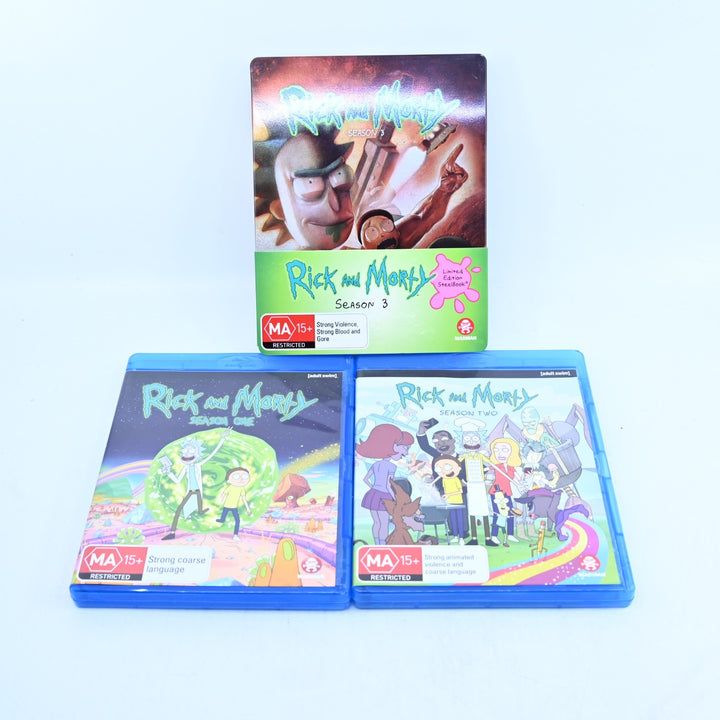 Rick and Morty - Seasons 1-3 - Season 3 Steelbook - Region B - Blu-ray