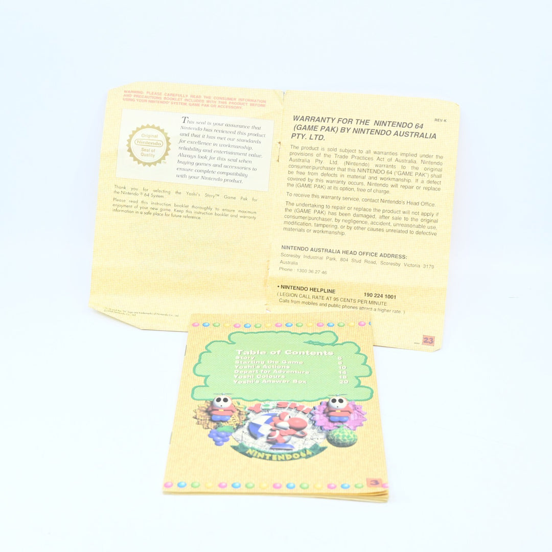 Yoshi's Story - N64 / Nintendo 64 Boxed Game - PAL - FREE POST!