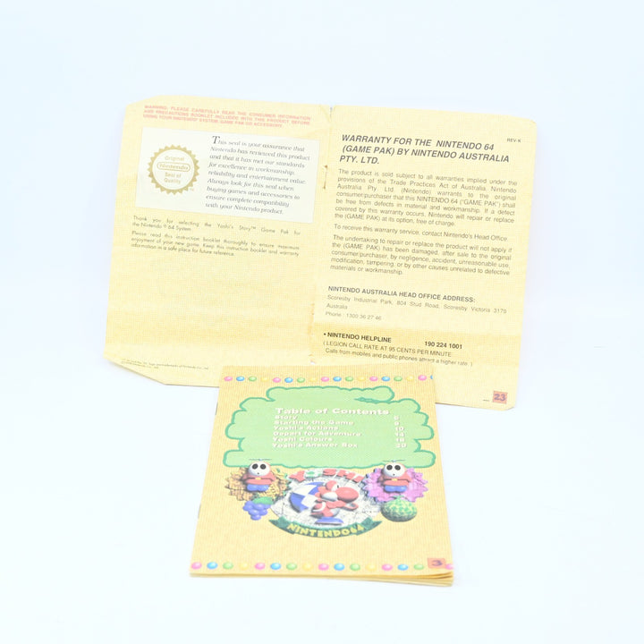 Yoshi's Story - N64 / Nintendo 64 Boxed Game - PAL - FREE POST!
