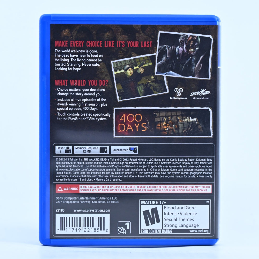 The Walking Dead - The Complete First Season - Sony PS Vita Game - FREE POST!