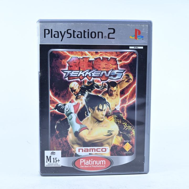 Tekken 5 - Sony Playstation 2 / PS2 Game + Manual - PAL