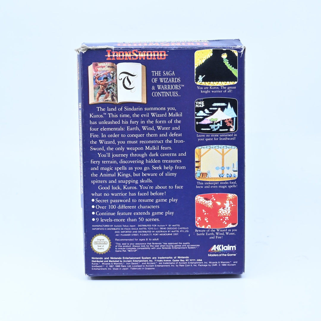 Iron Sword: Wizards & Warriors II - NES Boxed Game - PAL - FREE POST!