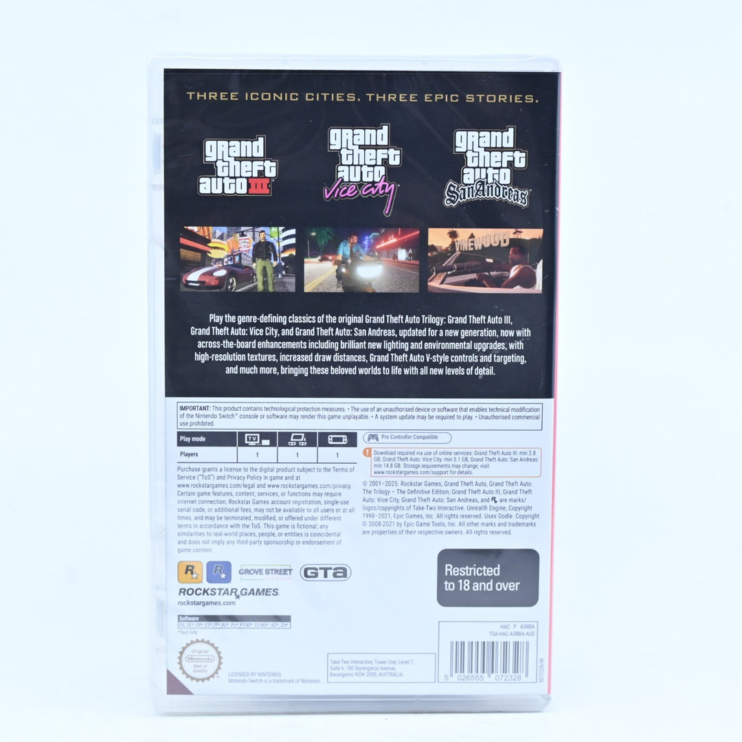 SEALED! Grand Theft Auto: The Trilogy - Nintendo Switch Game - FREE POST!