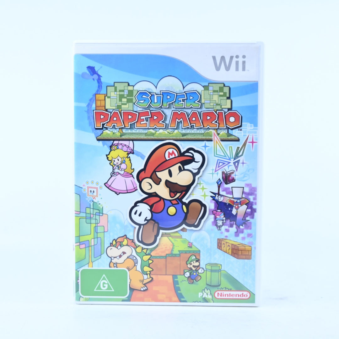 Super Paper Mario - Nintendo Wii Game - No Manual - PAL - MINT DISC!