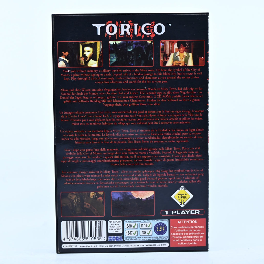 Torico - Sega Saturn Game + Manual - PAL - MINT DISC!