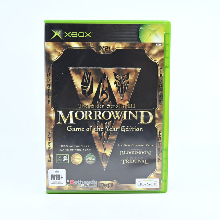 The Elder Scrolls III: Morrowind GOTY Edition - Original Xbox Game - MINT DISC!