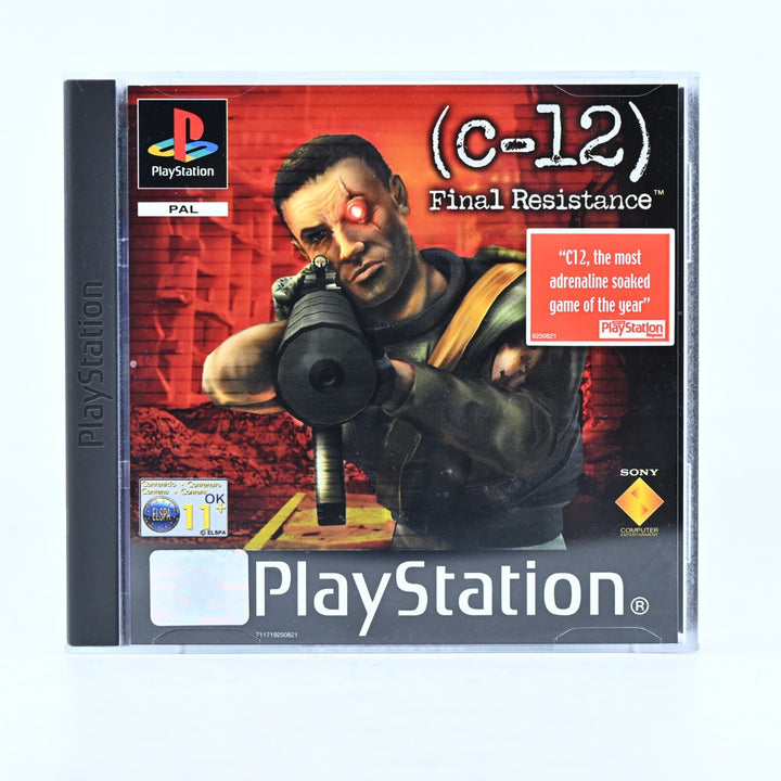 LIKE NEW! C-12: Final Resistance - Sony Playstation 1 / PS1 Game + Manual - PAL