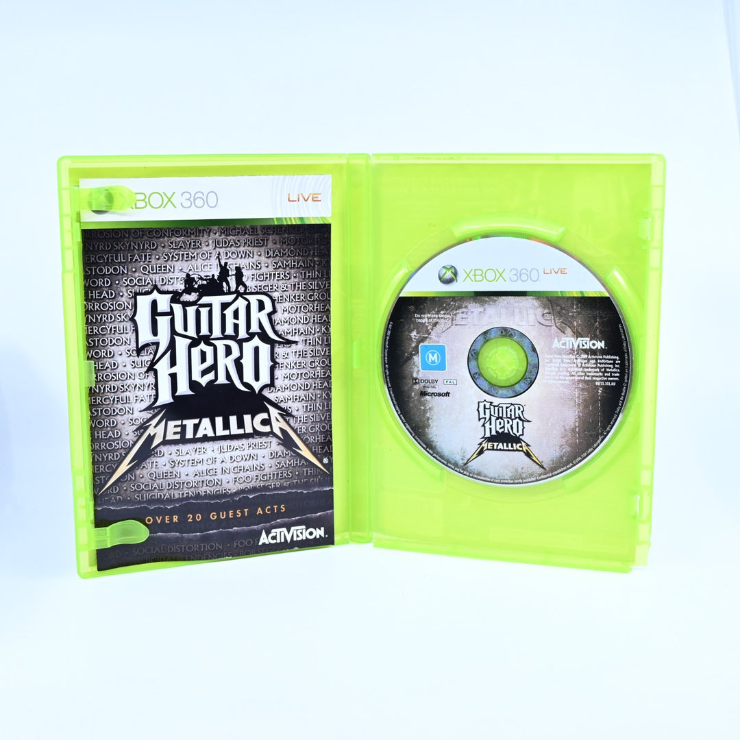 Guitar Hero: Metallica - Xbox 360 Game + Manual - PAL - MINT DISC!