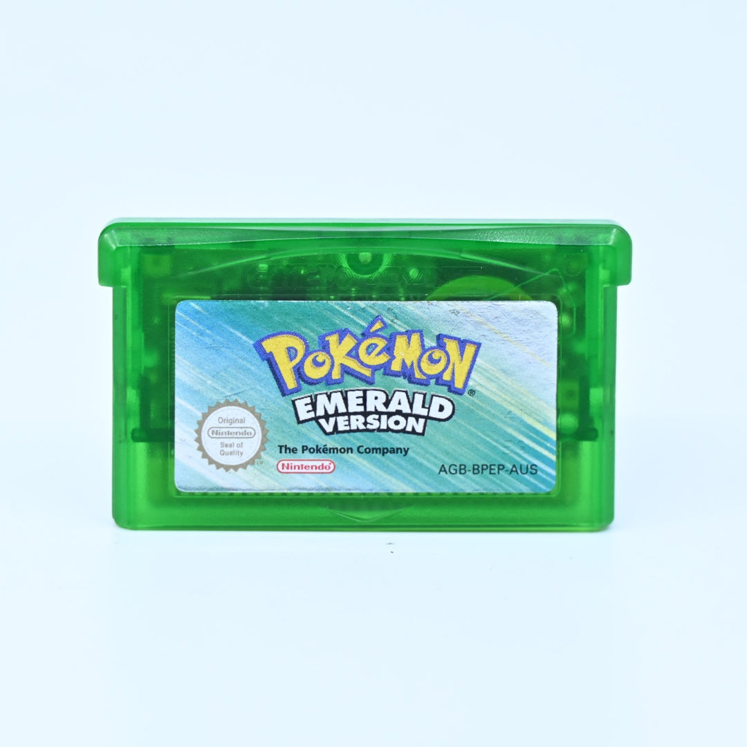 Pokemon Emerald Version - GBA Boxed Game - PAL - FREE POST! ORIGINAL BAGGIE!