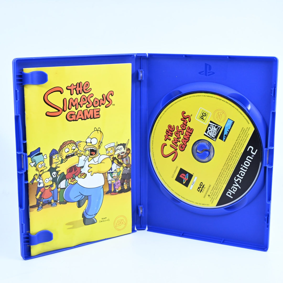 The Simpsons Game - Sony Playstation 2 / PS2 Game + Manual - PAL - MINT DISC!
