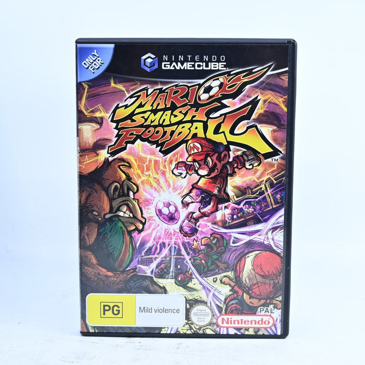 Mario Smash Football - Nintendo Gamecube Game + Manual - PAL - FREE POST!