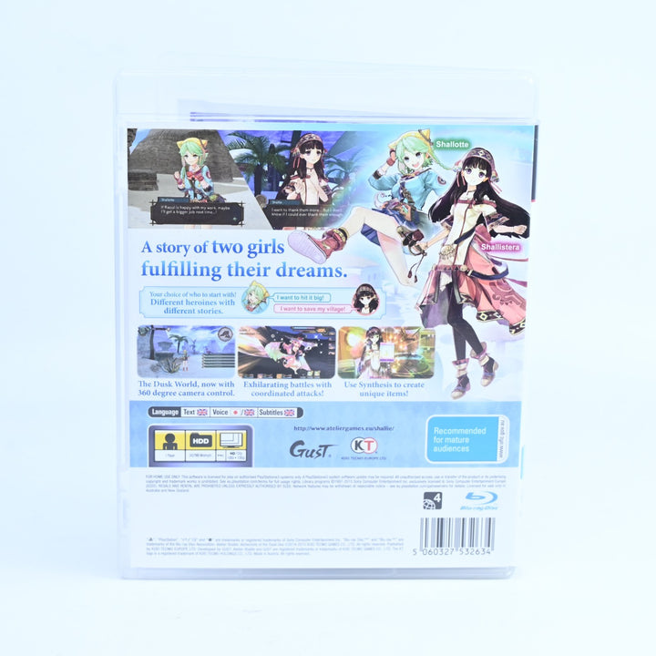 Atelier Shallie: Alchemists of the Dusk Sea - PS3 Game + Manual - FREE POST!