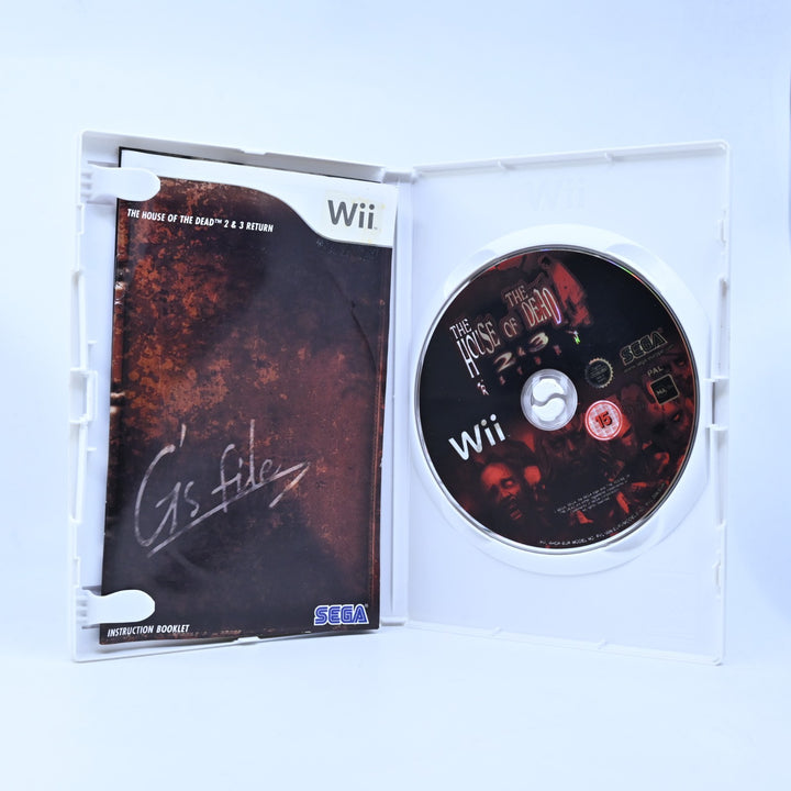 House of the Dead 2 & 3 Return - Nintendo Wii Game + Manual - PAL - MINT DISC!