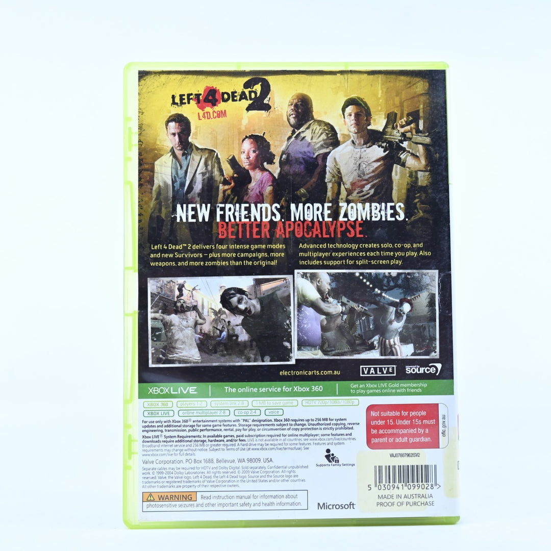 Left 4 Dead 2 - Xbox 360 Game + Manual - PAL - MINT DISC!