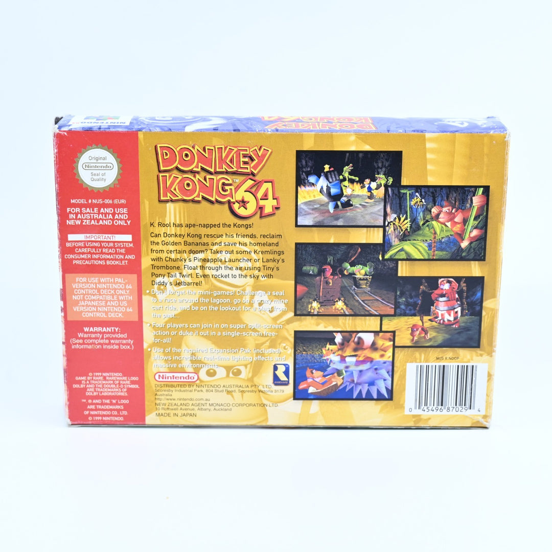 Donkey Kong 64 - N64 / Nintendo 64 Boxed Game - PAL - FREE POST!