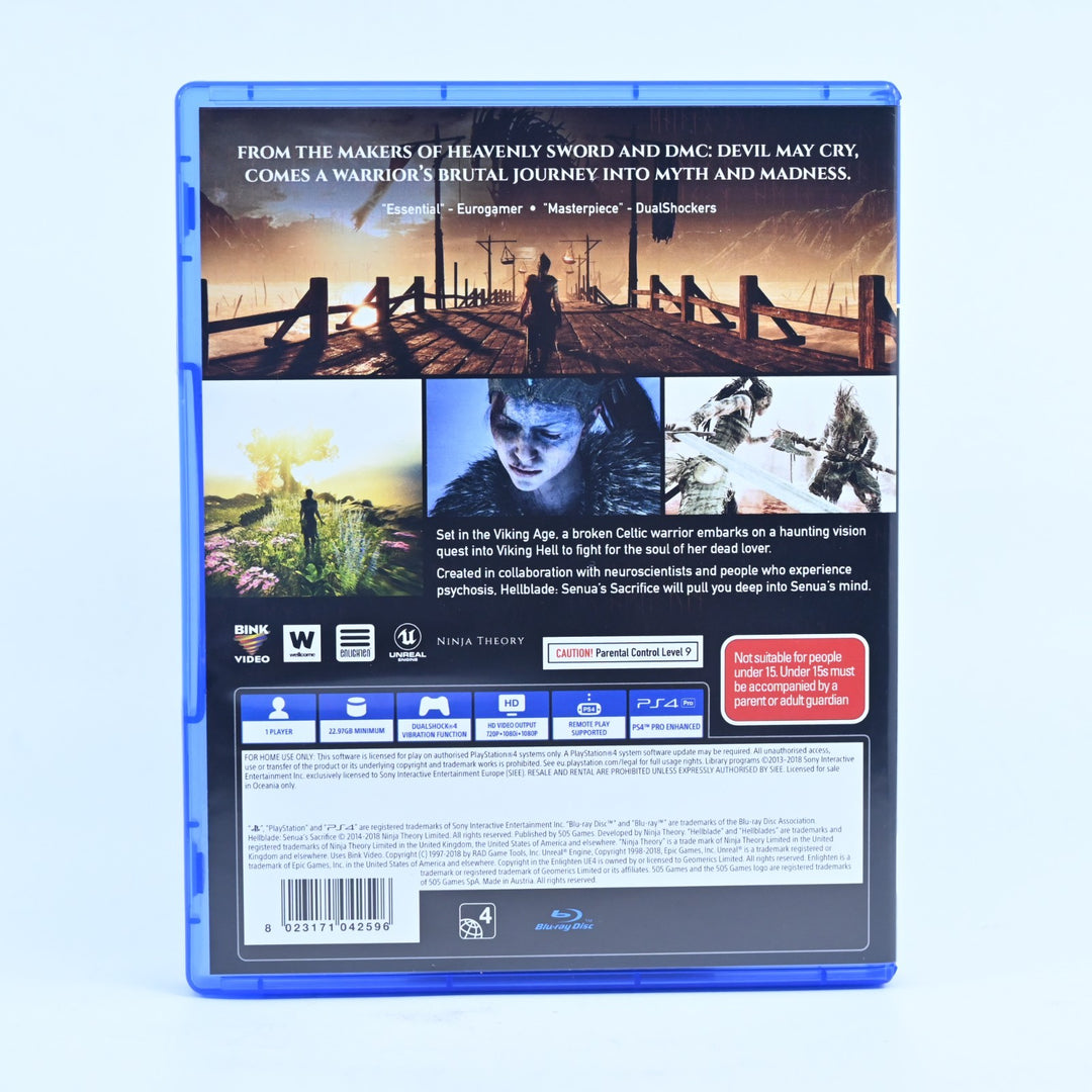Hellblade: Senua's Sacrifice - Sony Playstation 4 / PS4 Game - MINT DISC!