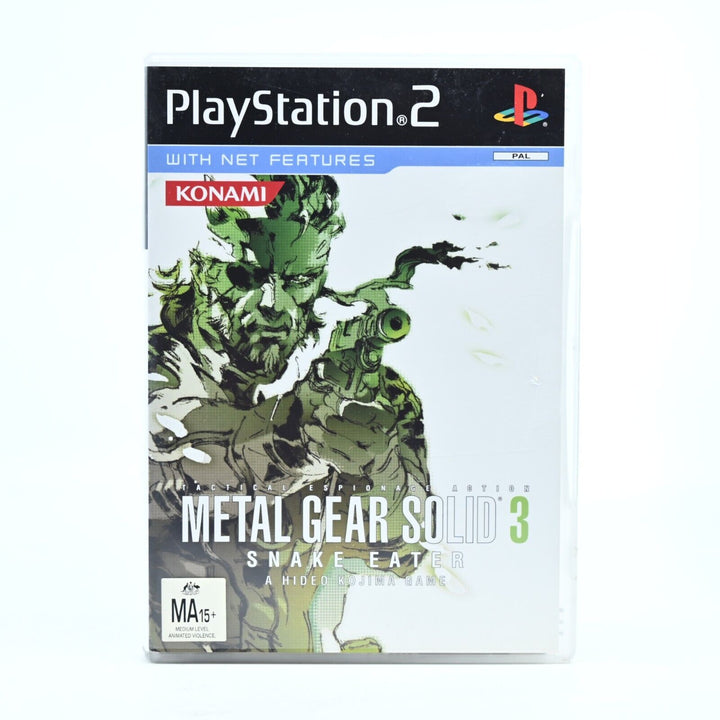 Metal Gear Solid 3: Snake Eater - Sony Playstation 2 / PS2 Game + Manual - PAL