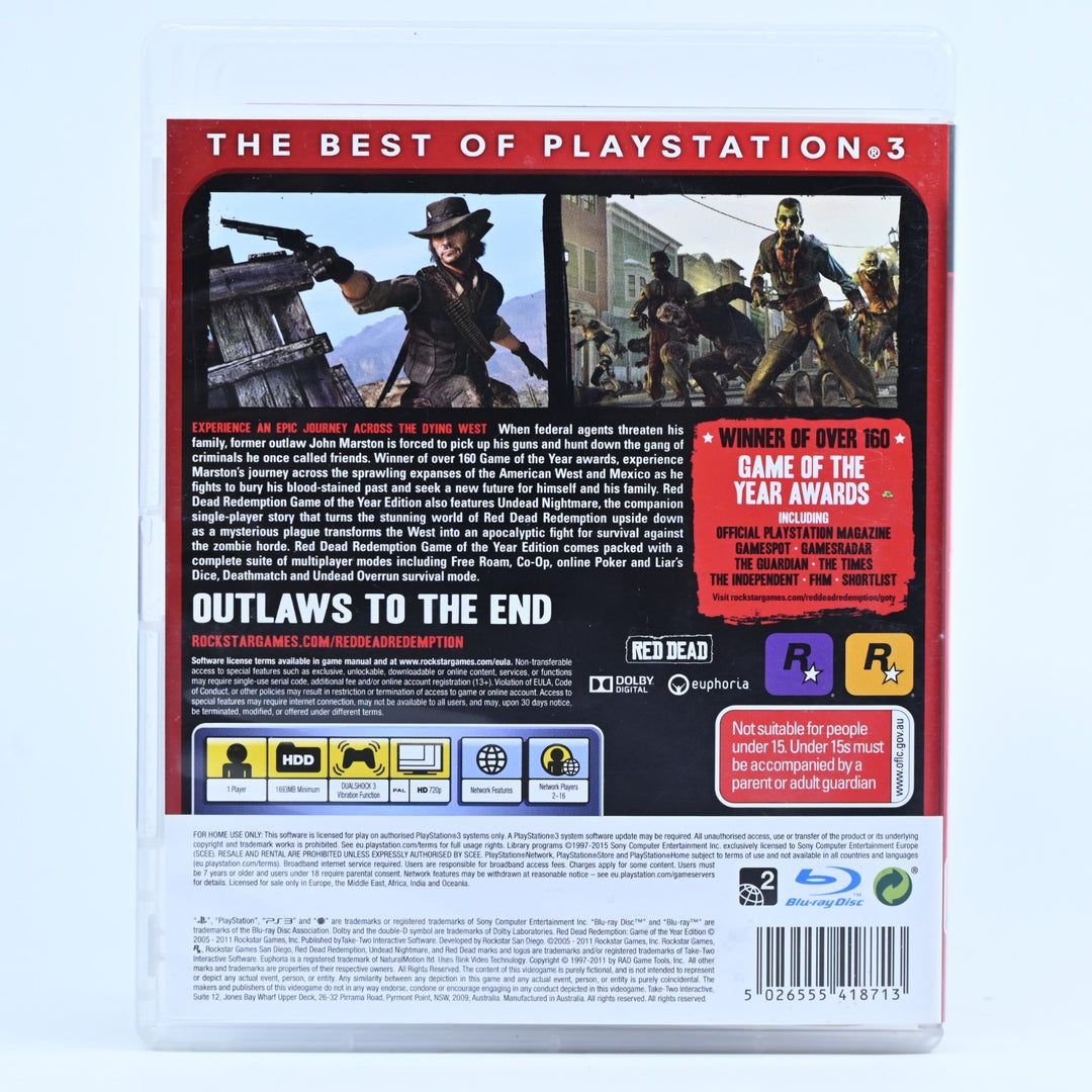 Red Dead Redemption: Game of the Year Edition - Sony Playstation 3 / PS3 Game