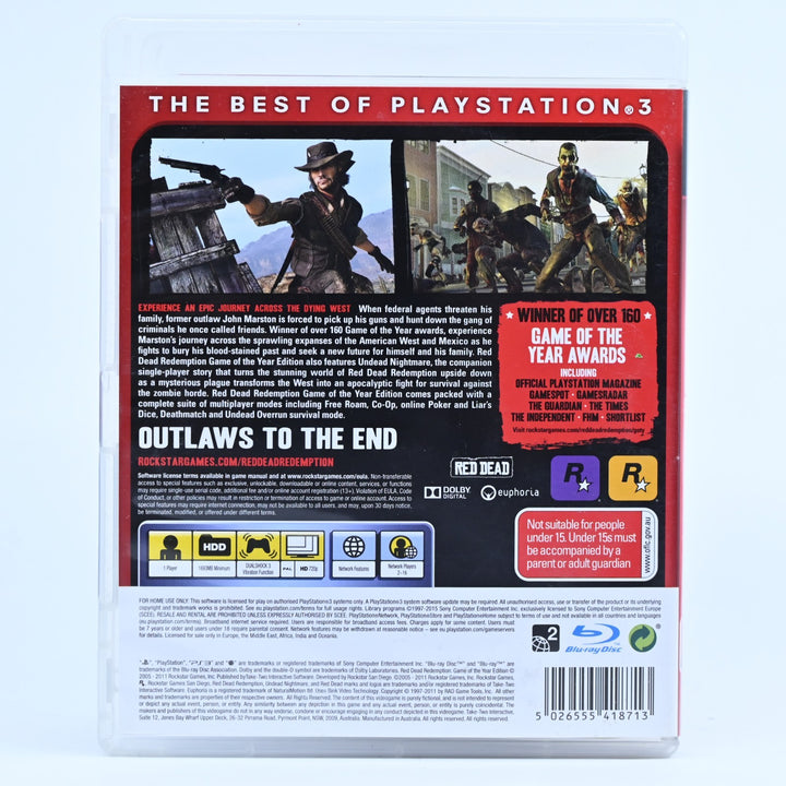 Red Dead Redemption: Game of the Year Edition - Sony Playstation 3 / PS3 Game