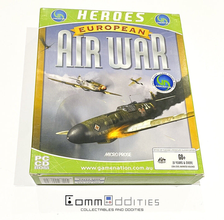 European Air War - PC Game Big Box 1998 - Microprose - MINT DISC! FREE POST!