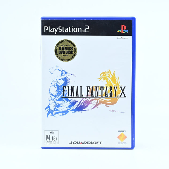 Final Fantasy X 10 + DVD! Sony Playstation 2 /PS2 Game + Manual - NEAR MINT DISC