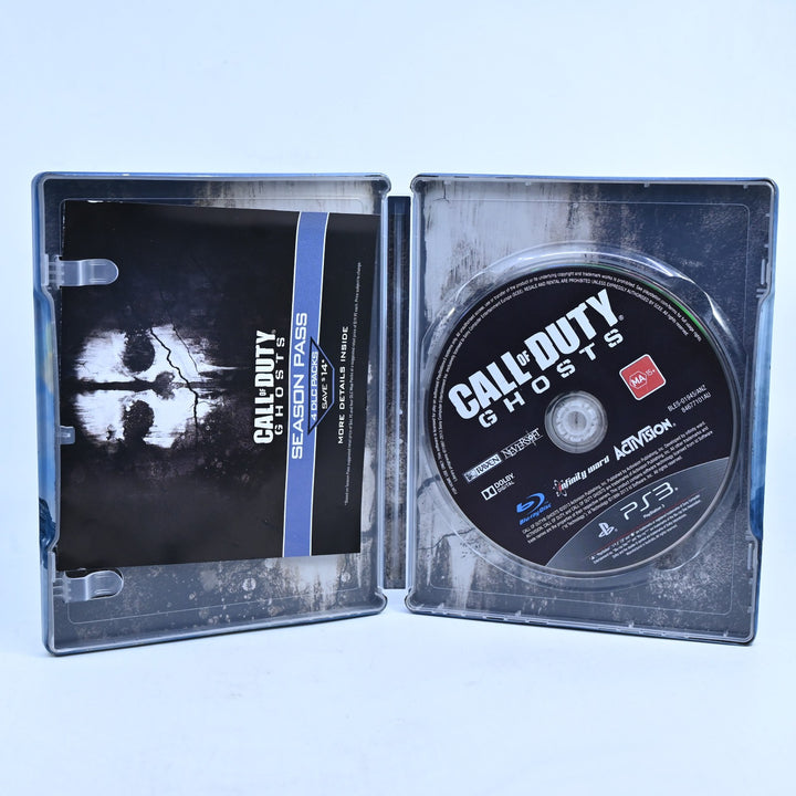 Call of Duty: Ghosts - Steelbook Edition - PS3 Game + Manual - MINT DISC!