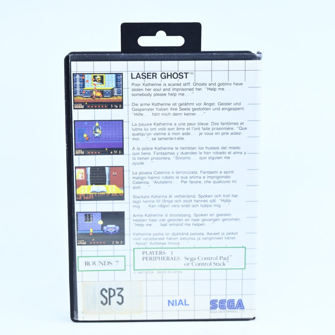 Laser Ghost - Sega Master System Game + Manual - PAL - FREE POST!