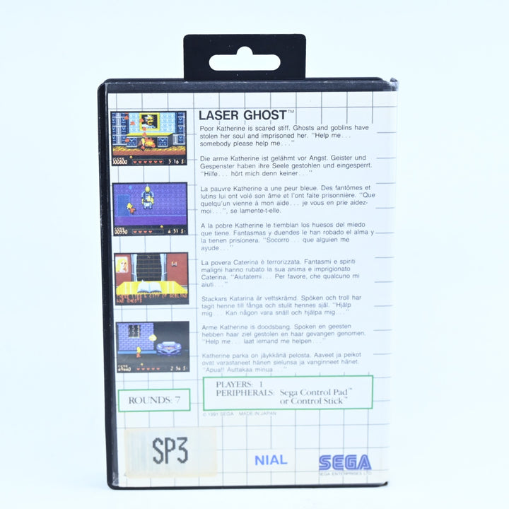 Laser Ghost - Sega Master System Game + Manual - PAL - FREE POST!