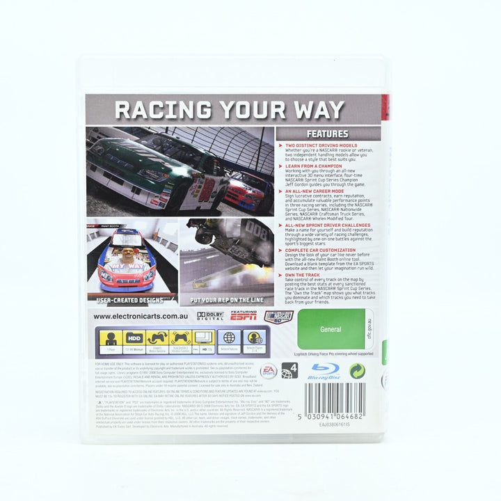 NASCAR 09 - Sony Playstation 3 / PS3 Game + Manual - FREE POST!