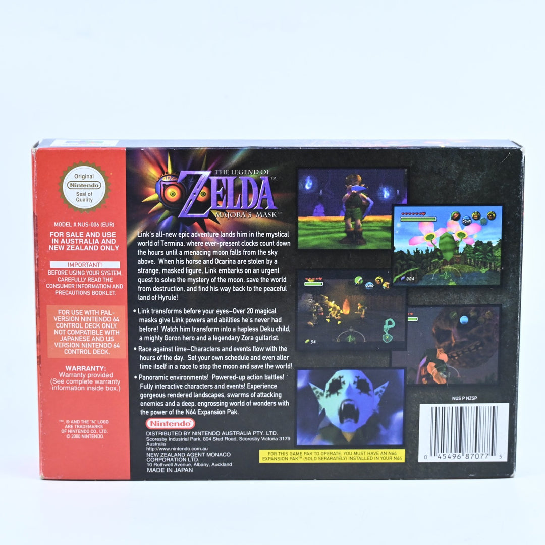 The Legend of Zelda: Majora's Mask - N64 / Nintendo 64 Boxed Game - PAL