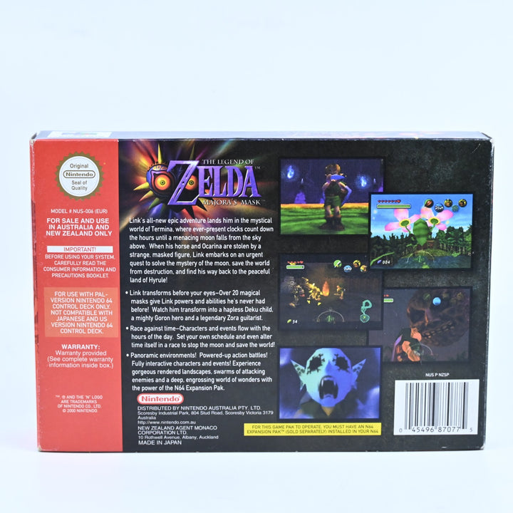 The Legend of Zelda: Majora's Mask - N64 / Nintendo 64 Boxed Game - PAL