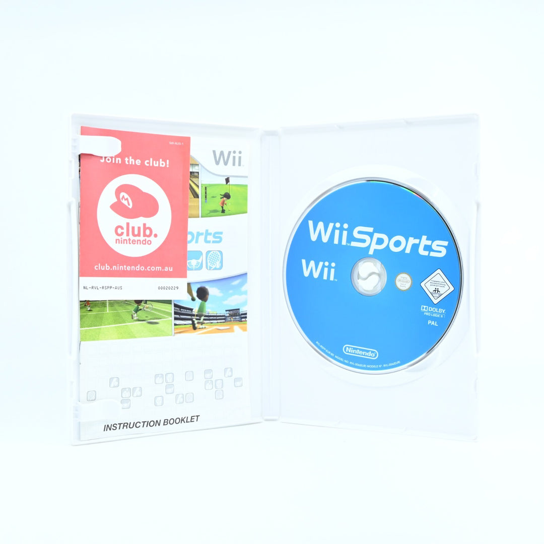 1st Print Wii Sports - Nintendo Wii Game + Manual - PAL