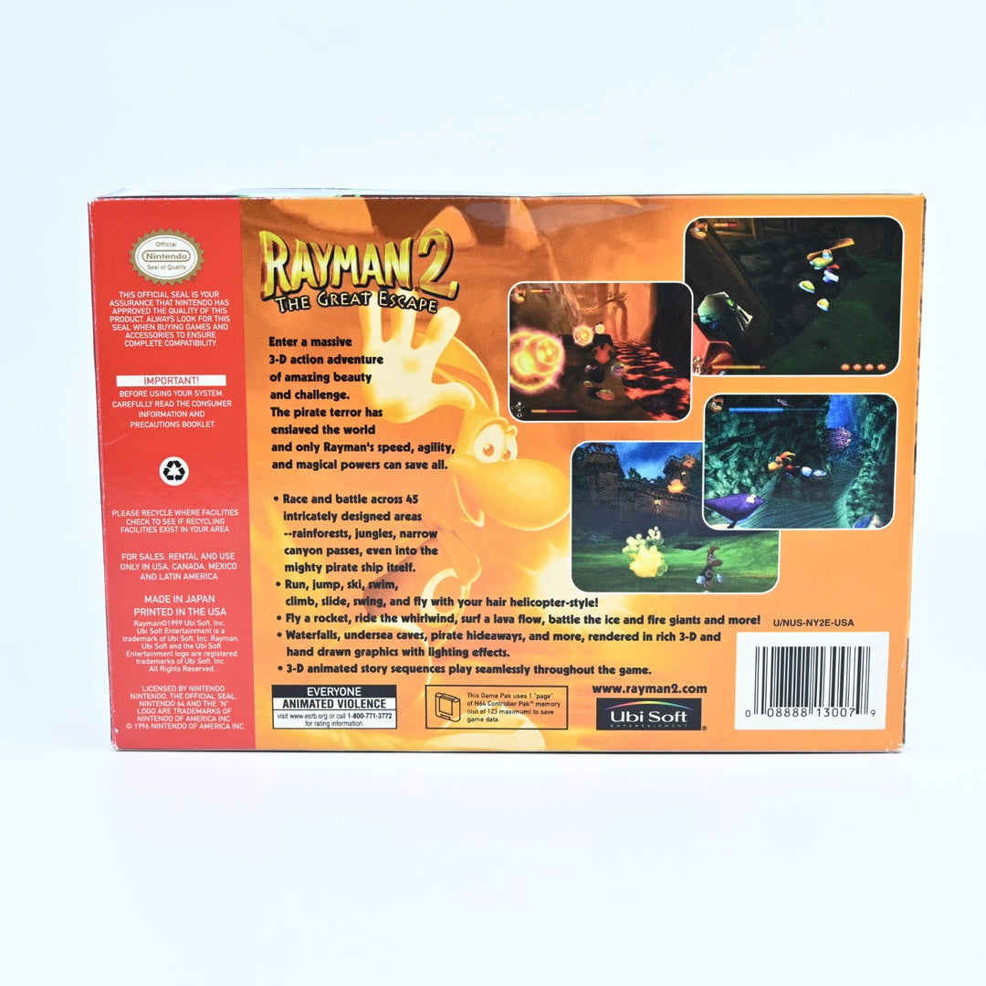 Rayman 2: The Great Escape - N64 / Nintendo 64 Boxed Game - NTSC-U/C