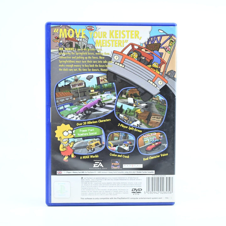 The Simpsons: Road Rage - Sony Playstation 2 Game + Manual - PAL - MINT DISC!