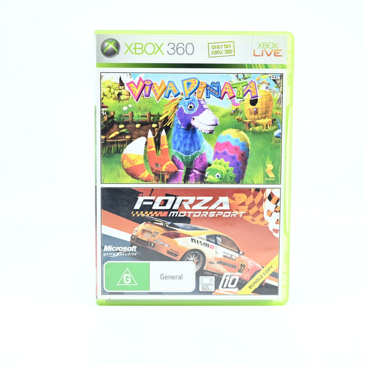 Viva Pinata &amp; Forza Motorsport 2 - Xbox 360 Game + Manual - PAL - MINT DISC