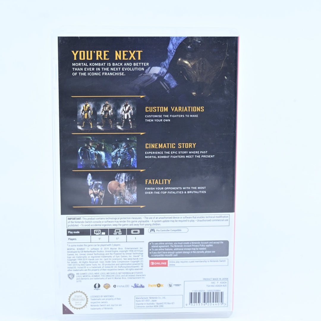 Mortal Kombat 11 - Nintendo Switch Game - FREE POST!