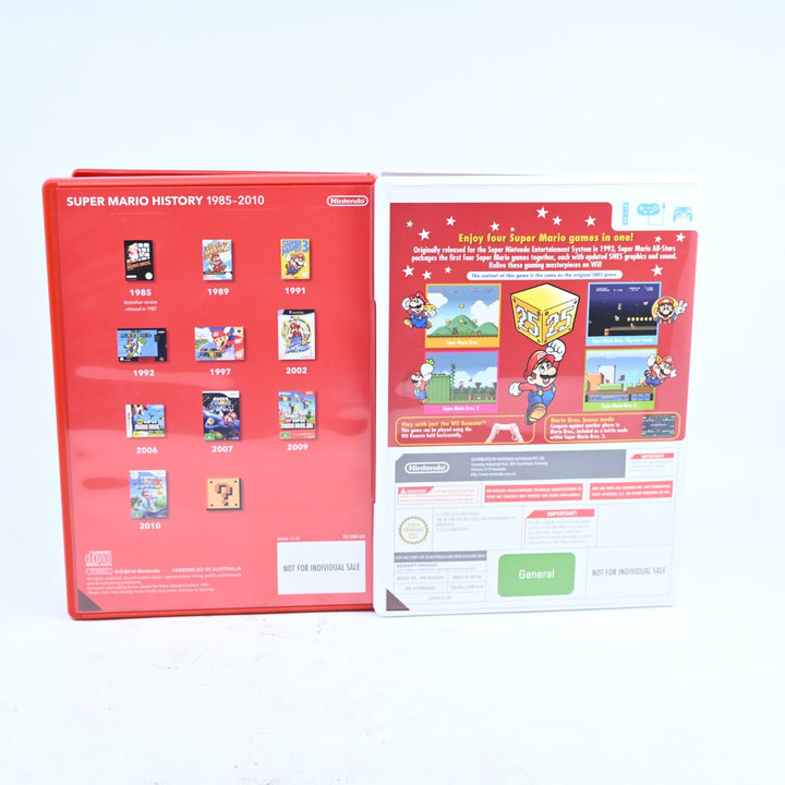 SIGNED Super Mario All Stars 25th Anniversary Nintendo Wii Game Charles Martinet