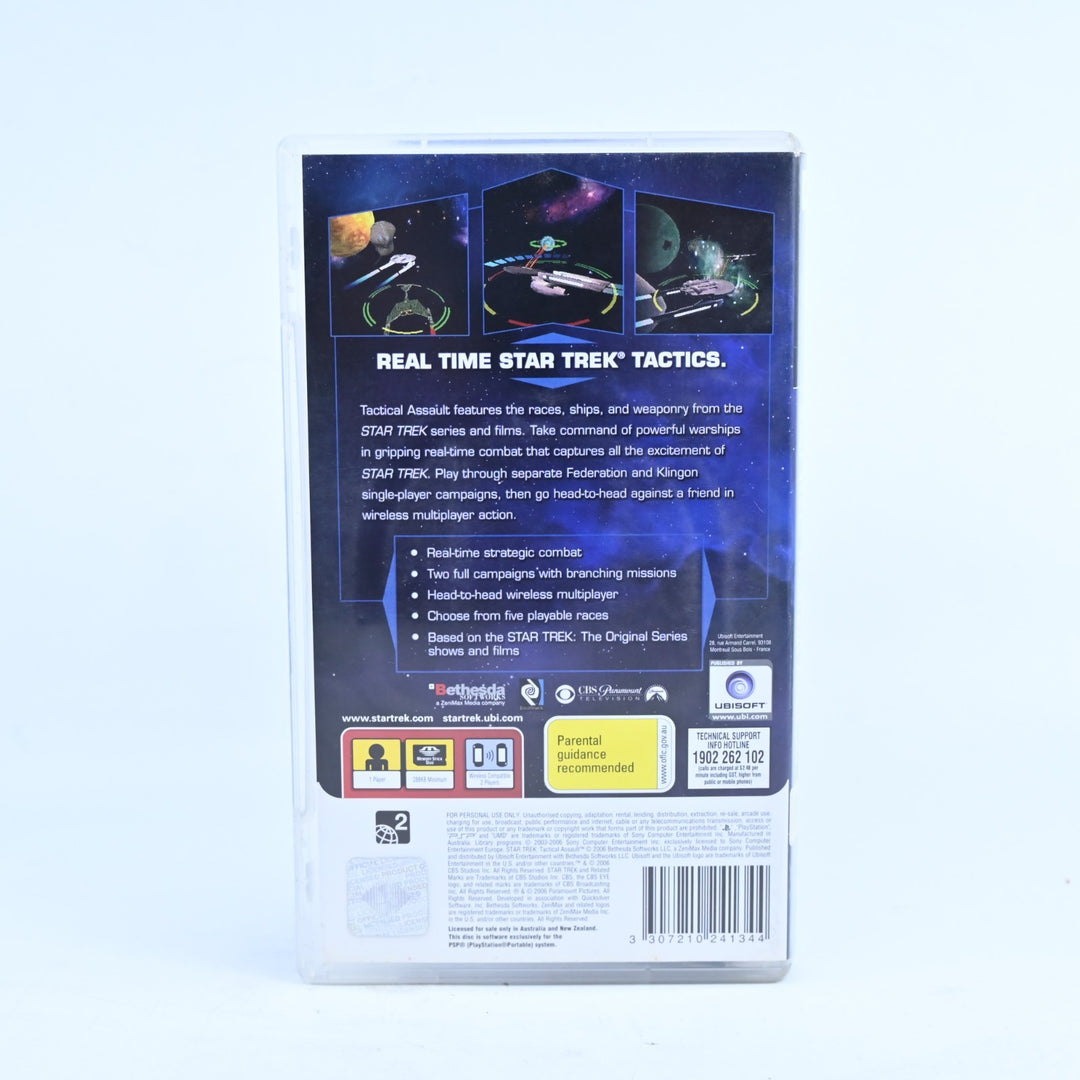Star Trek Tactical Assault - Sony PSP Game + Manual - FREE POST!