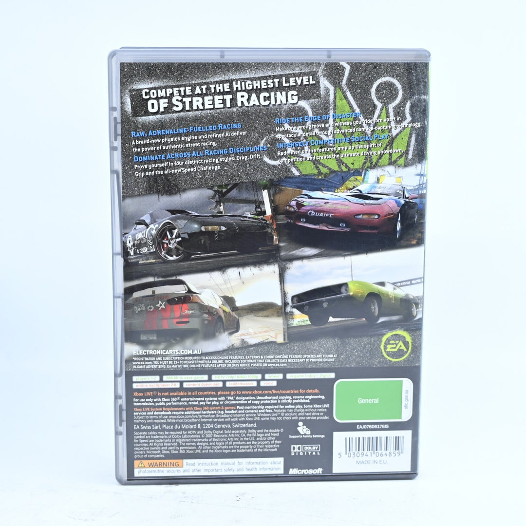 Need for Speed: Prostreet - Xbox 360 Game + Manual - PAL - MINT DISC!
