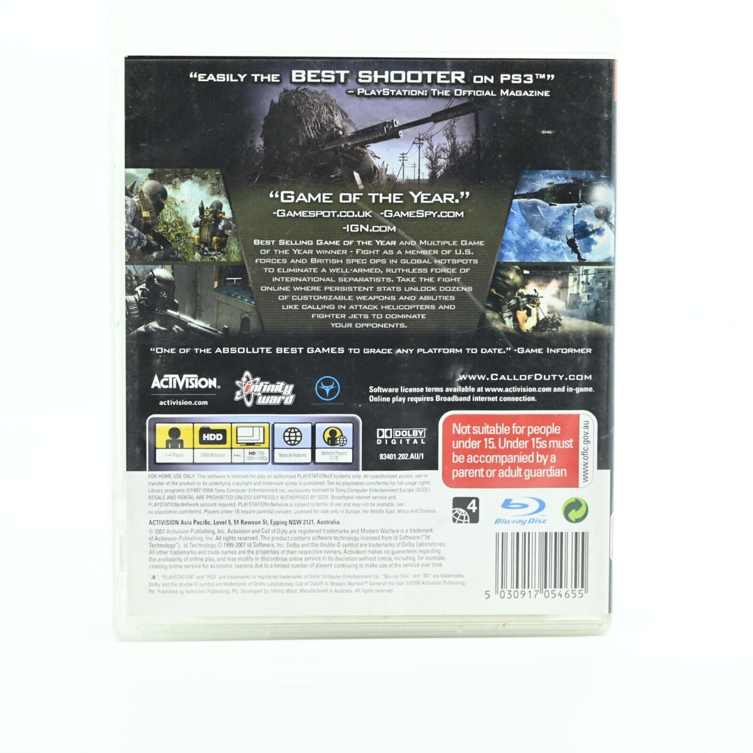 Call of Duty 4: Modern Warfare GOTY Edition - Sony Playstation 3 / PS3 Game